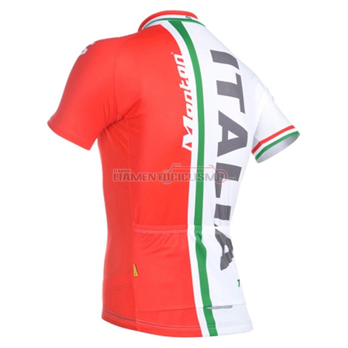 Abbigliamento Ciclismo Italia Manica Corta 2021 Rosso Verde